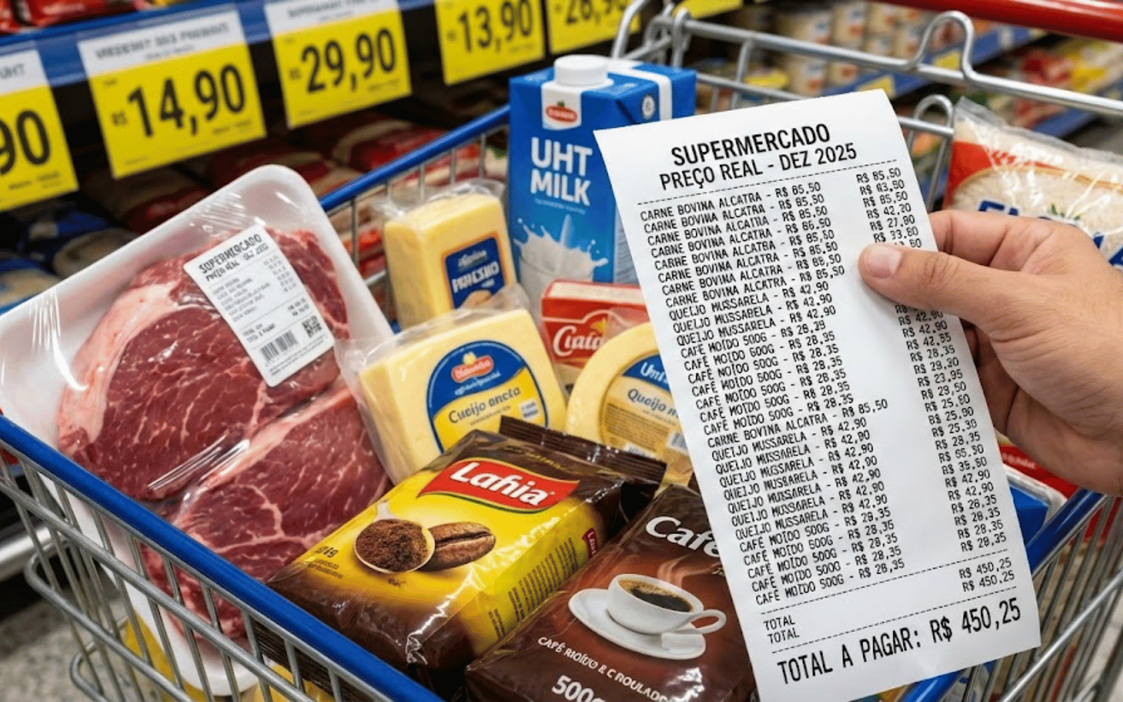 Proteínas animais e lácteos puxaram a conta do supermercado em 2025: o que explica e como se preparar para 2026 - Cia do Leite - Transformamos qualidade do leite e produtividade das fazendas